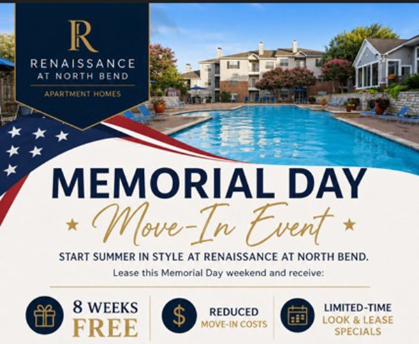 Memorial Day Move In Event