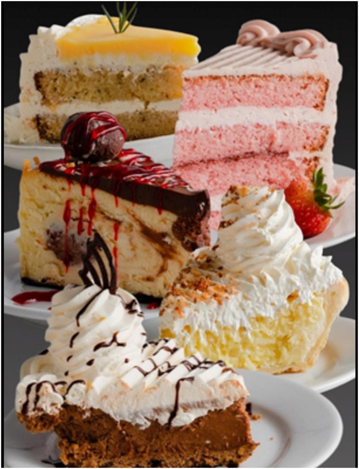 delicious cakes and pies