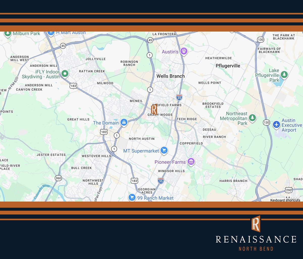 Renaissance North Bend, Austin, TX, is centrally located in North Austin 